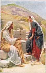 Frau von Samaria, Illustration aus 